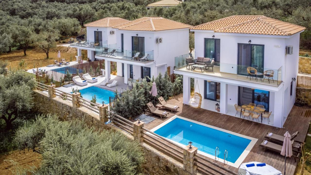 Queen Of Zakynthos Luxury Villas アモウディ エクステリア 写真