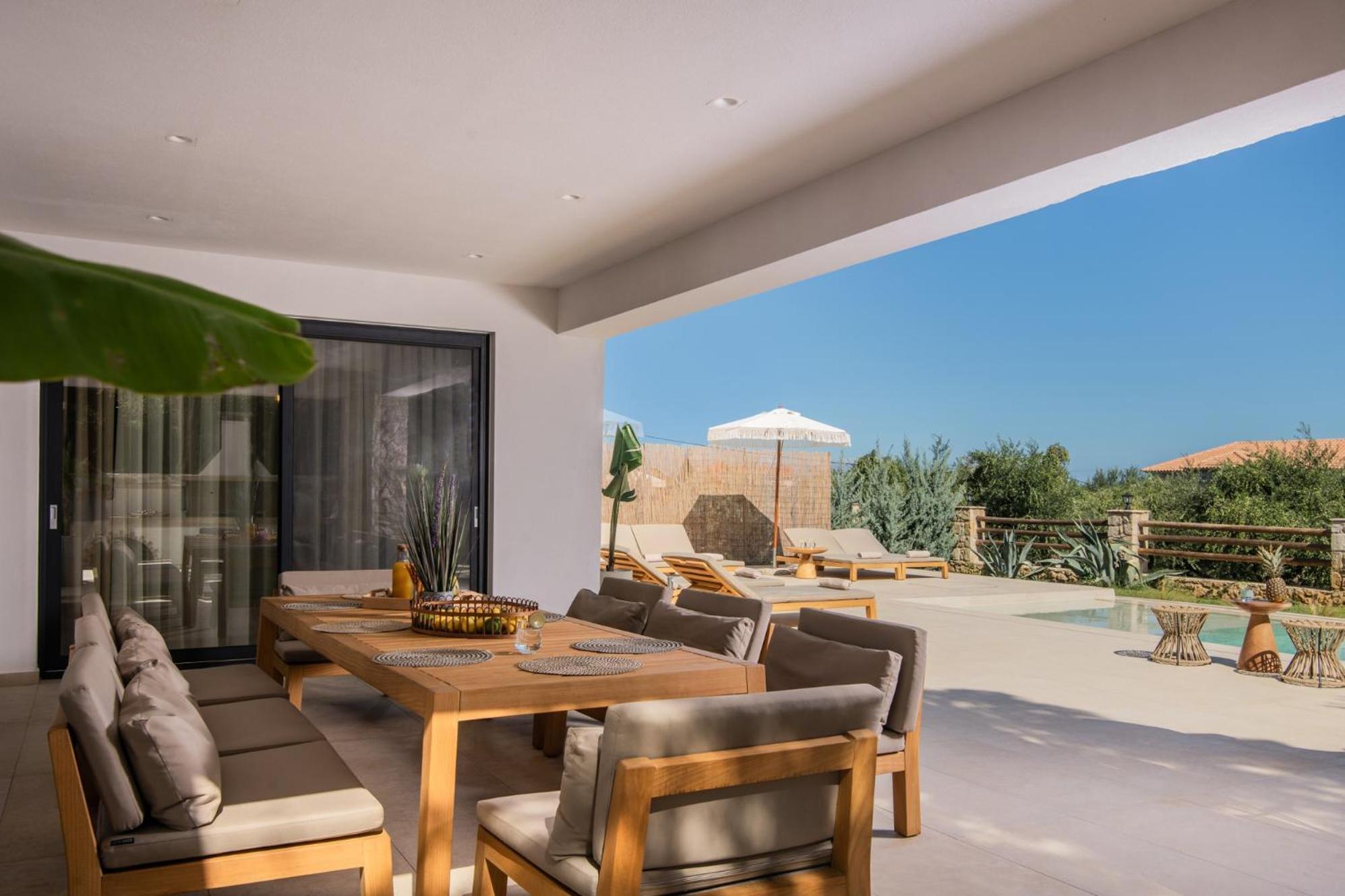 Queen Of Zakynthos Luxury Villas アモウディ エクステリア 写真
