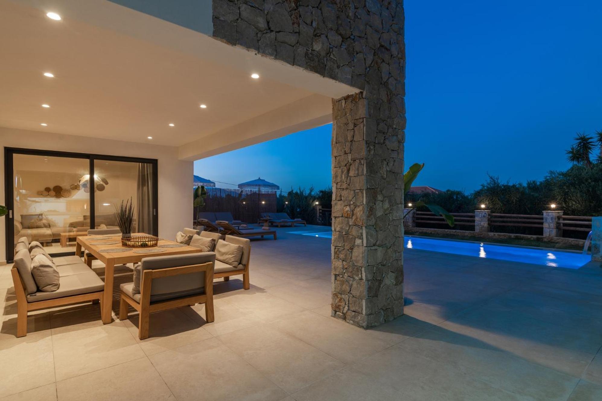 Queen Of Zakynthos Luxury Villas アモウディ エクステリア 写真